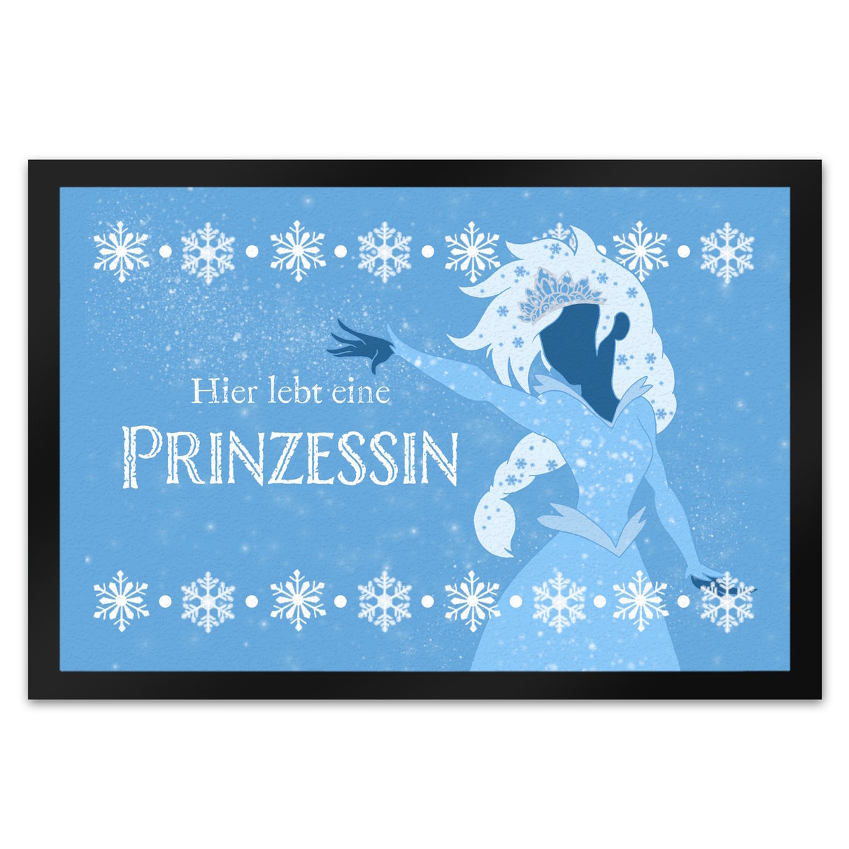 Hier lebt eine Prinzessin Fußmatte mit Eisprinzessin