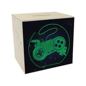 Spardose mit Retrocontroller  für Videospieler