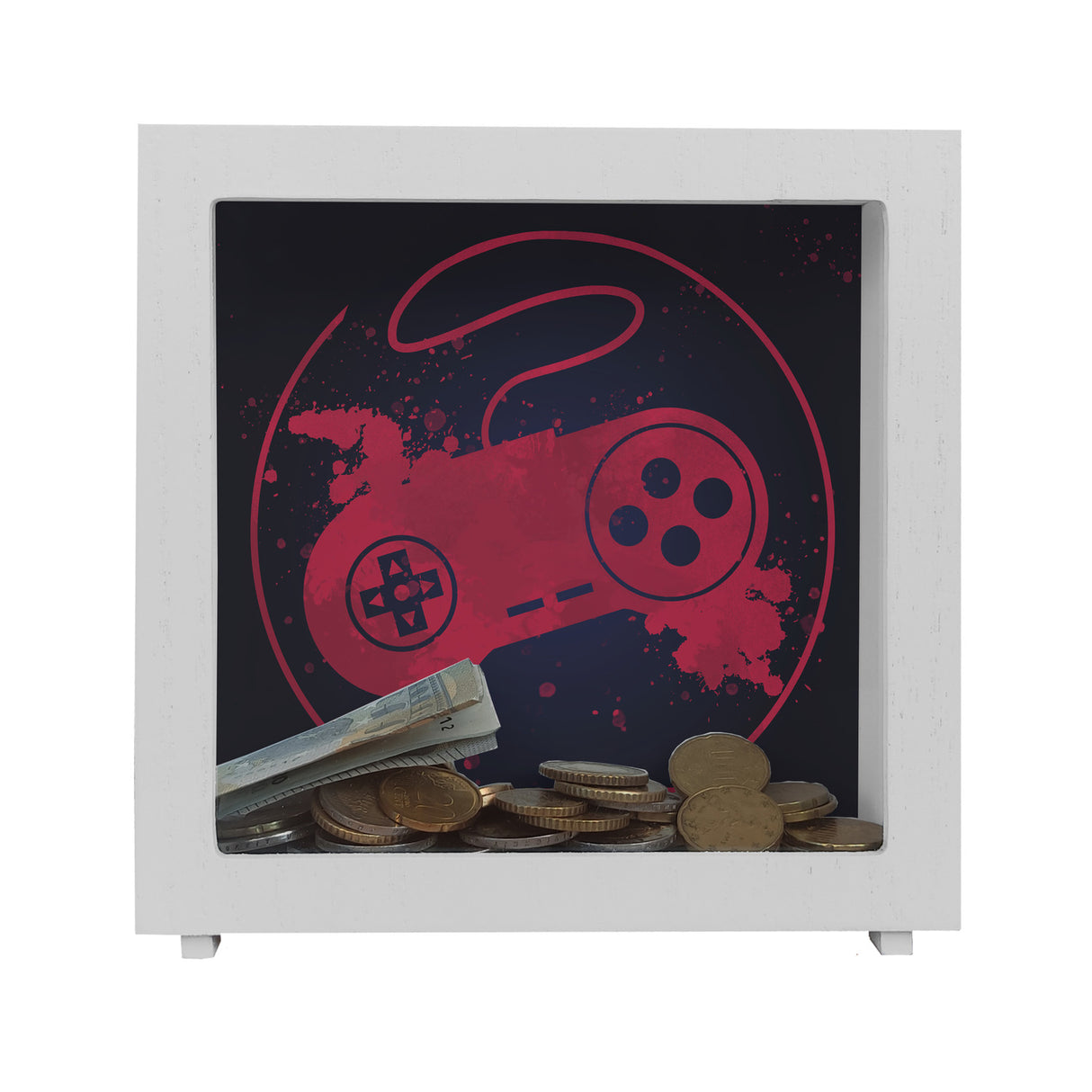 Spardose mit Retrocontroller  für Videospieler