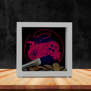 Spardose mit Retrocontroller  für Videospieler