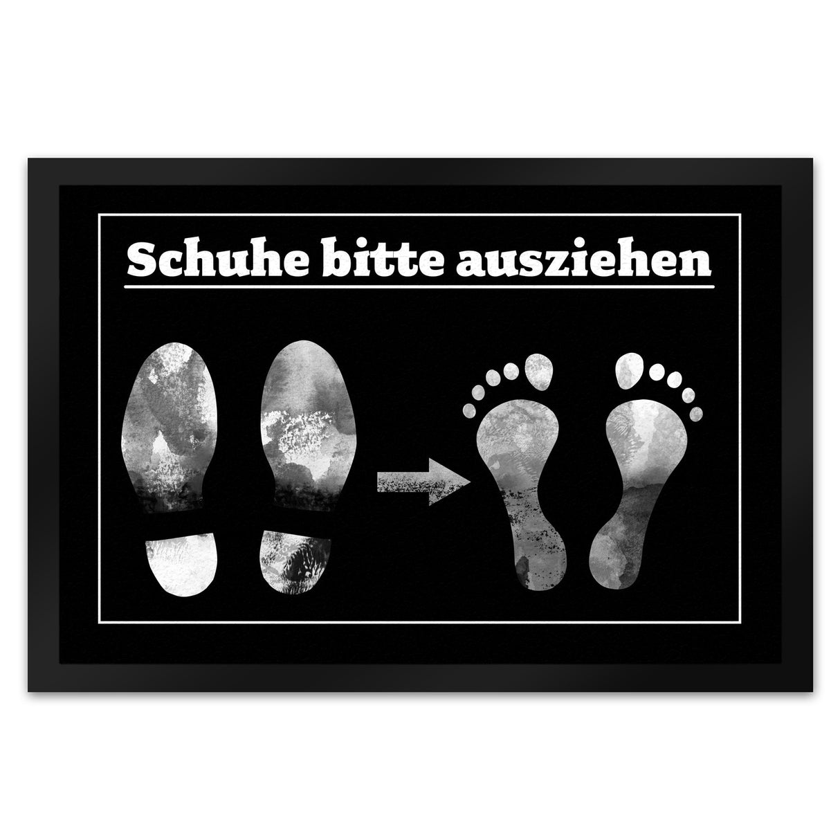 Schuhe bitte ausziehen Fußmatte mit witzigem Motiv
