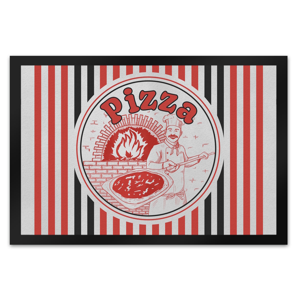 Pizzakarton Fußmatte für Pizzafans