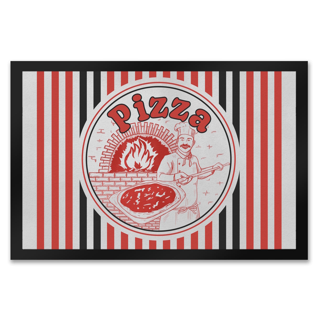 Pizzakarton Fußmatte für Pizzafans