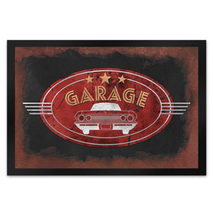 Garage Fußmatte in Metalloptik mit Automotiv