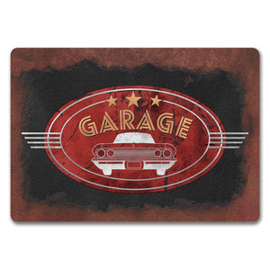 Garage Fußmatte in Metalloptik mit Automotiv