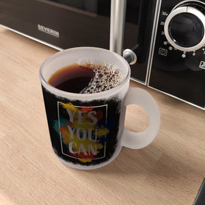 Yes you can Kaffeebecher mit buntem Motiv