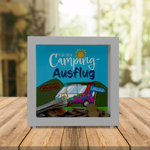 Für den Camping-Ausflug Spardose