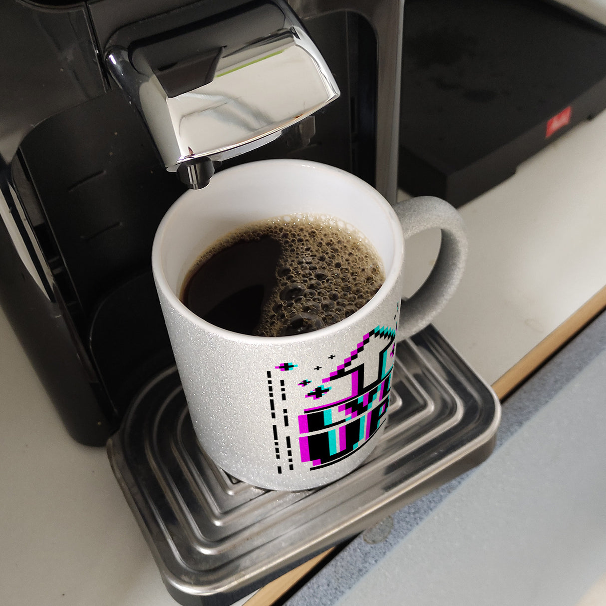 LVL UP Kaffeetasse mit witzigem Videospielmotiv