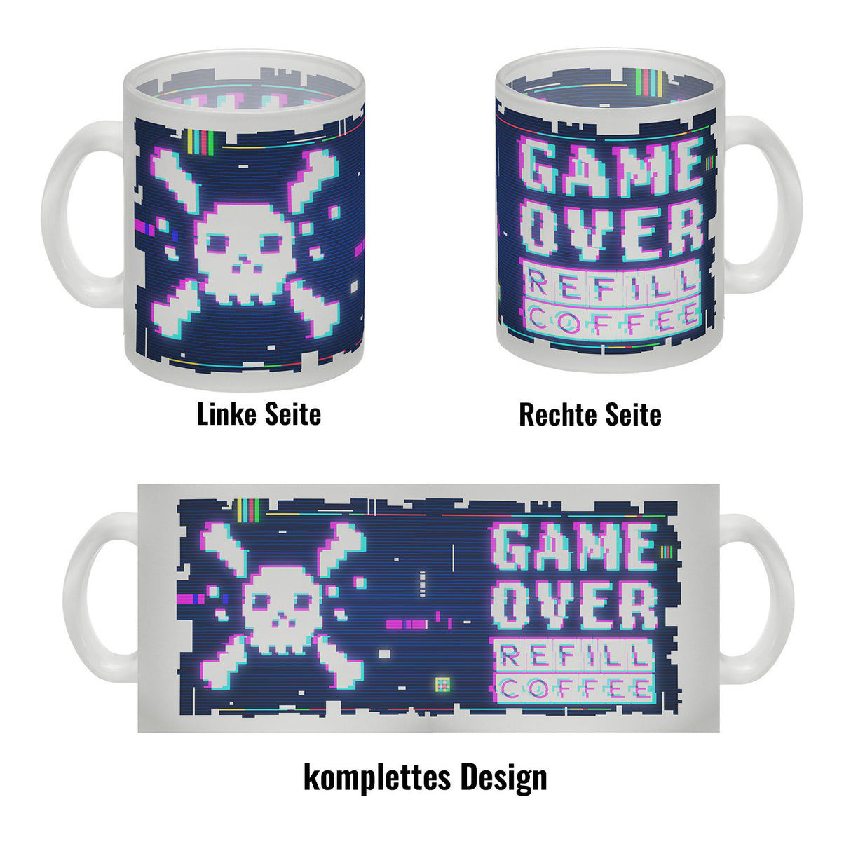 Game Over Refill Coffee Kaffeetasse für Gamer