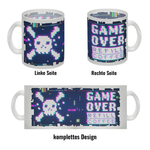 Game Over Refill Coffee Kaffeetasse für Gamer