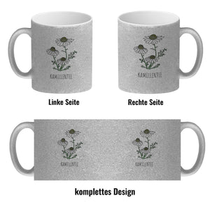 Kamillentee Teetasse mit Kamillenblüte für Teetrinker