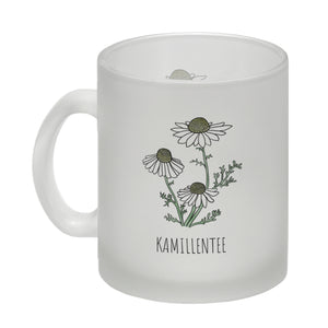 Kamillentee Teetasse mit Kamillenblüte für Teetrinker