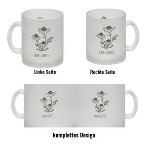 Kamillentee Teetasse mit Kamillenblüte für Teetrinker
