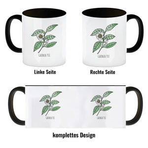 Grüner Tee Teetasse mit Teestrauch für Teetrinker