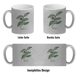 Grüner Tee Teetasse mit Teestrauch für Teetrinker