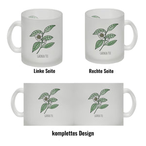 Grüner Tee Teetasse mit Teestrauch für Teetrinker