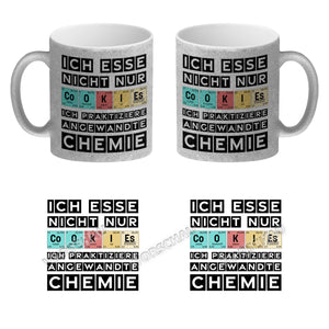 Cookies Kaffeetasse mit Spruch im Periodensystem für Chemiker