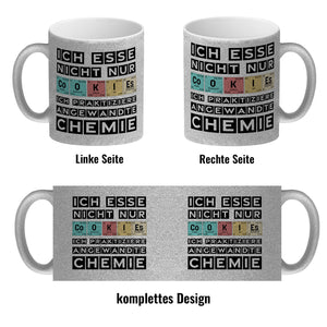 Cookies Kaffeetasse mit Spruch im Periodensystem für Chemiker
