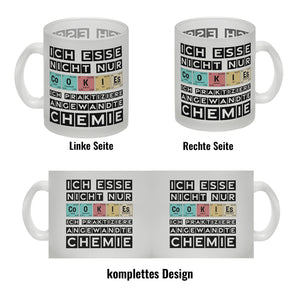 Cookies Kaffeetasse mit Spruch im Periodensystem für Chemiker