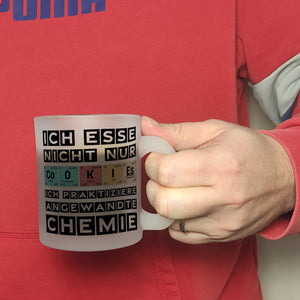 Cookies Kaffeetasse mit Spruch im Periodensystem für Chemiker