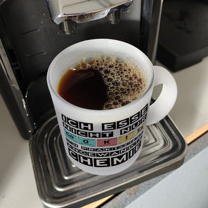 Cookies Kaffeetasse mit Spruch im Periodensystem für Chemiker