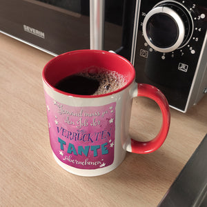Lustiger Kaffeebecher für verrückte Tanten
