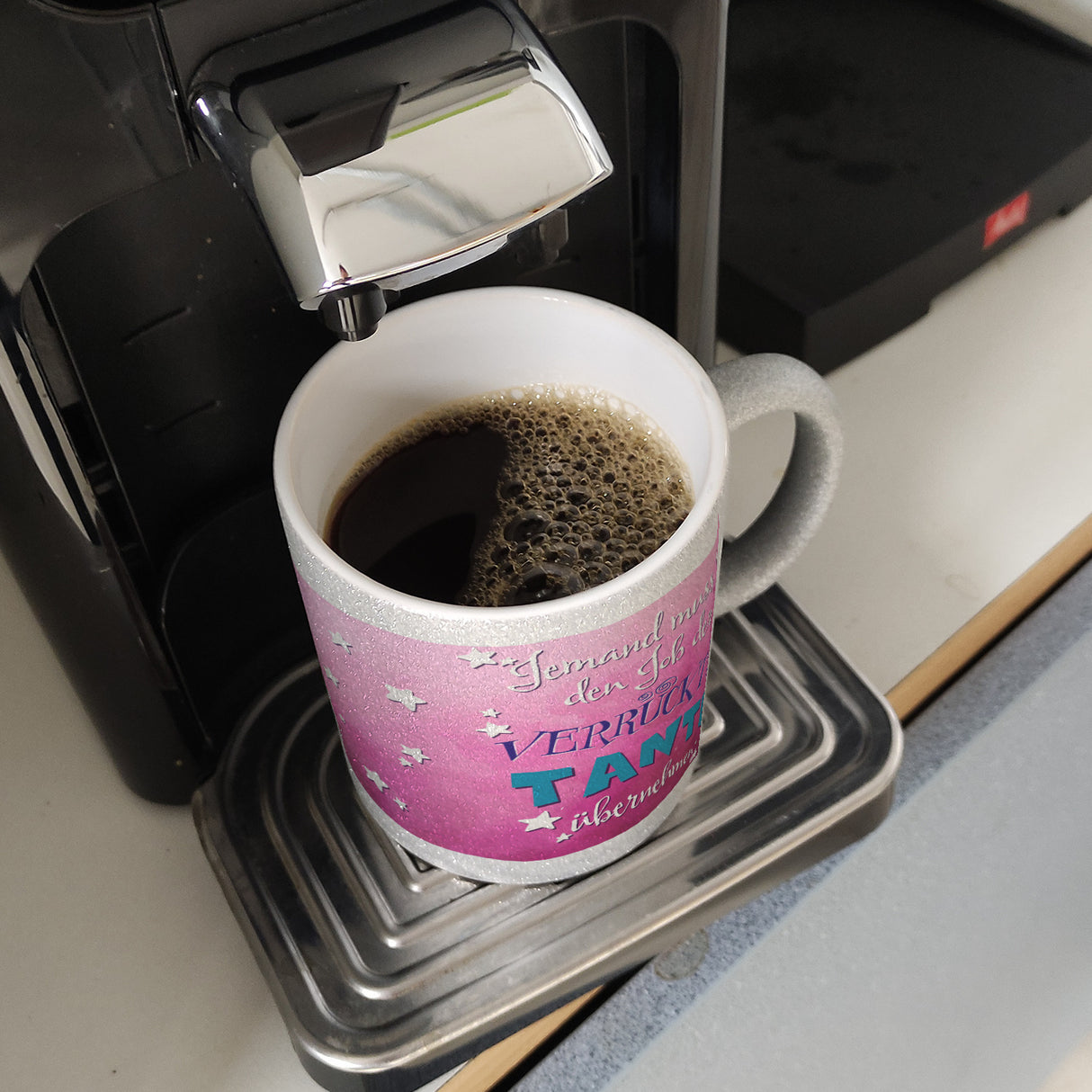 Lustiger Kaffeebecher für verrückte Tanten
