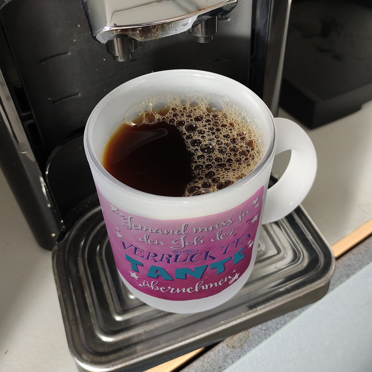 Lustiger Kaffeebecher für verrückte Tanten