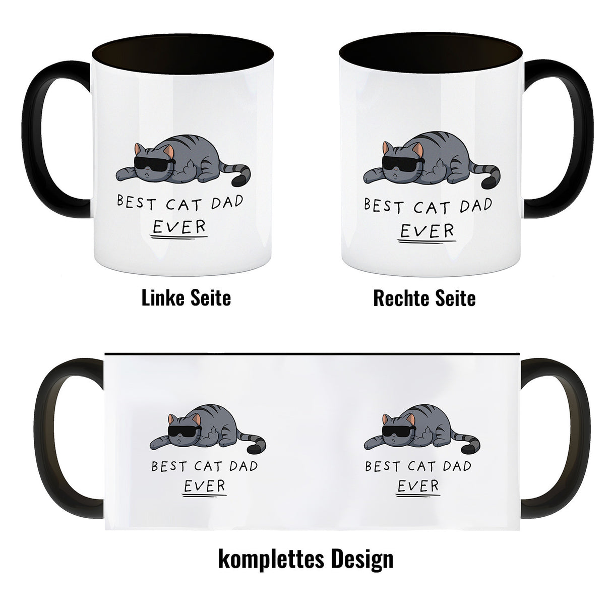 Best cat dad ever Katzen Kaffeebecher