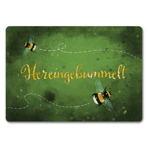 Hereingebummelt Hummel Fußmatte
