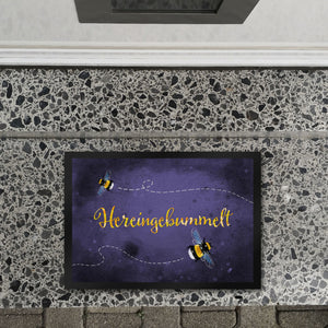 Hereingebummelt Hummel Fußmatte