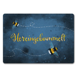 Hereingebummelt Hummel Fußmatte