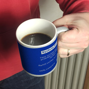 Bluescreen Kaffeebecher mit Fehlermeldung für Nerds
