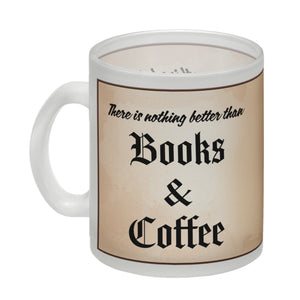 Büchernarr Kaffeebecher im Buchdesign mit Spruch