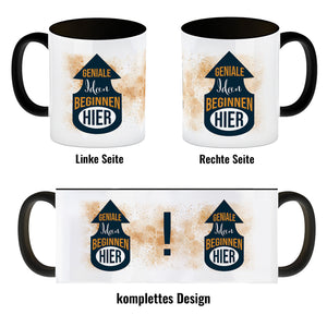 Geniale Ideen beginnen hier Kaffeebecher