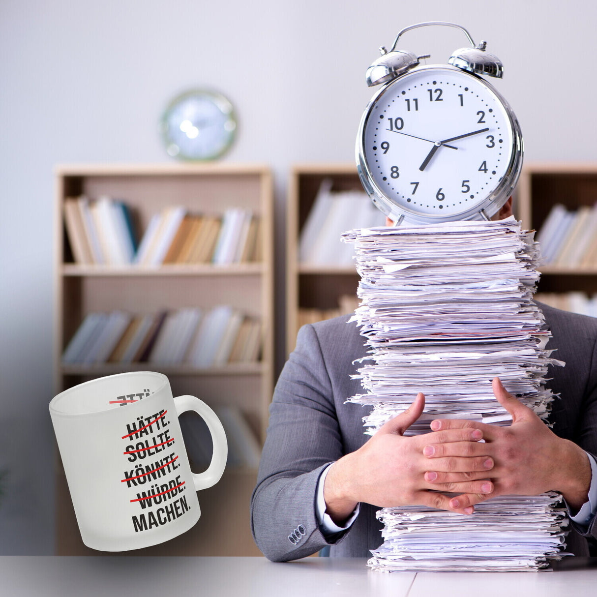 Motivation Kaffeebecher mit lustigem Motiv