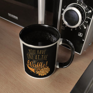 You have one at the waffle Kaffeebecher in Denglisch