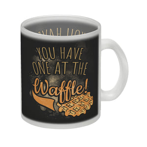 You have one at the waffle Kaffeebecher in Denglisch