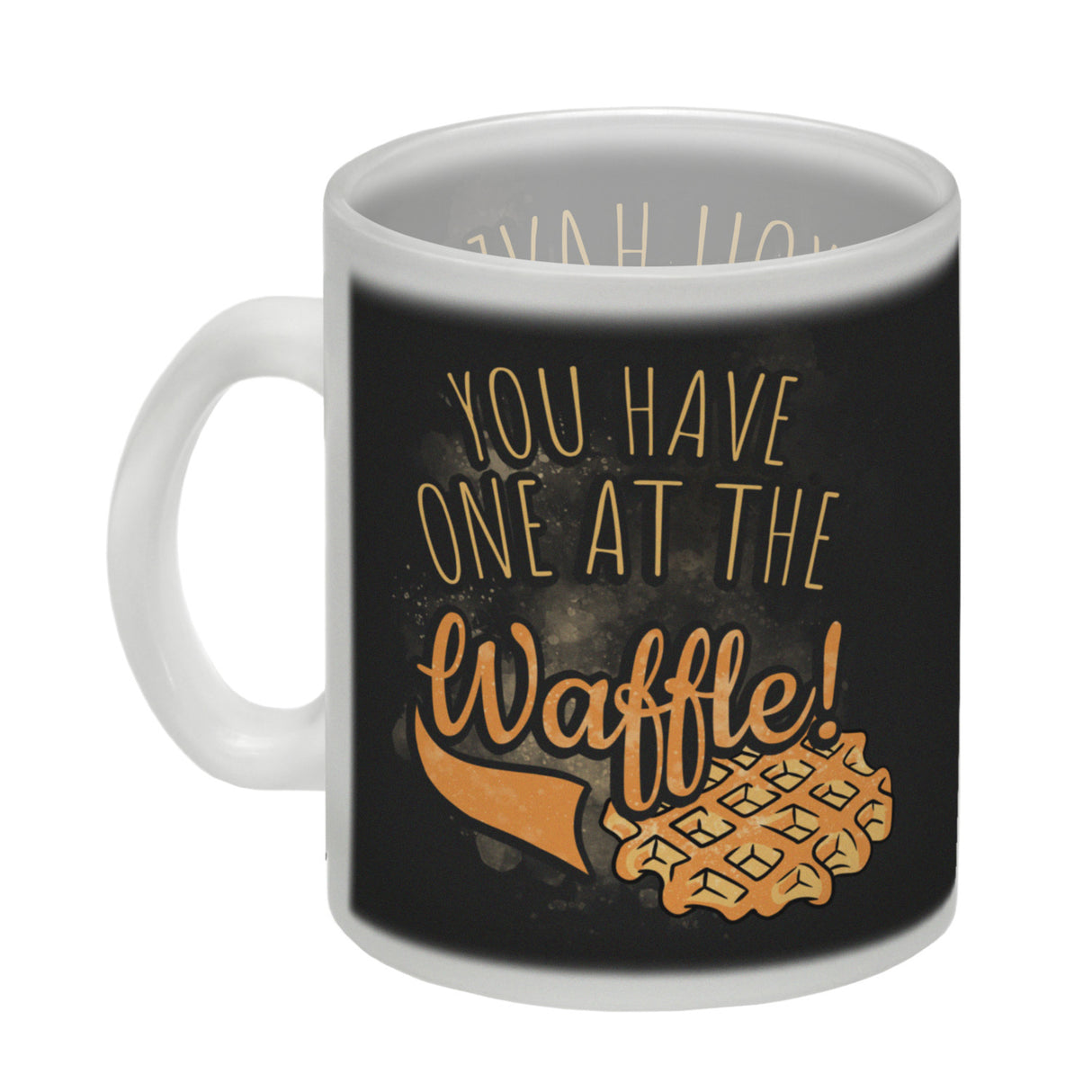 You have one at the waffle Kaffeebecher in Denglisch