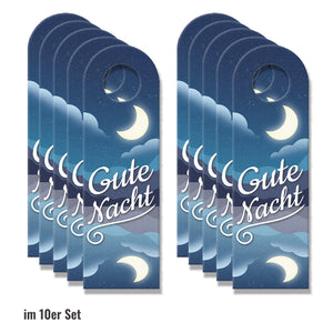 Gute Nacht oder Guten Morgen Türhänger