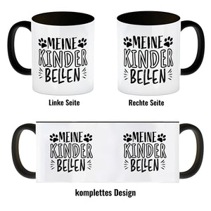 Meine Kinder bellen Hunde Kaffeebecher