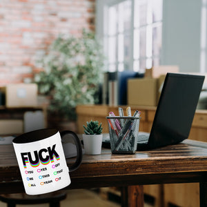 Fuck verschiedene Launen Kaffeebecher zum Ankreuzen