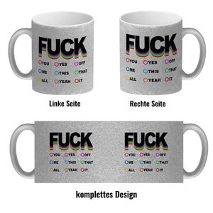 Fuck verschiedene Launen Kaffeebecher zum Ankreuzen