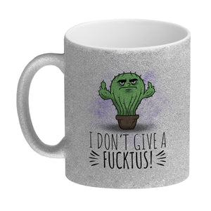 I don't give a Fucktus Kaffeebecher mit genervtem Kaktus