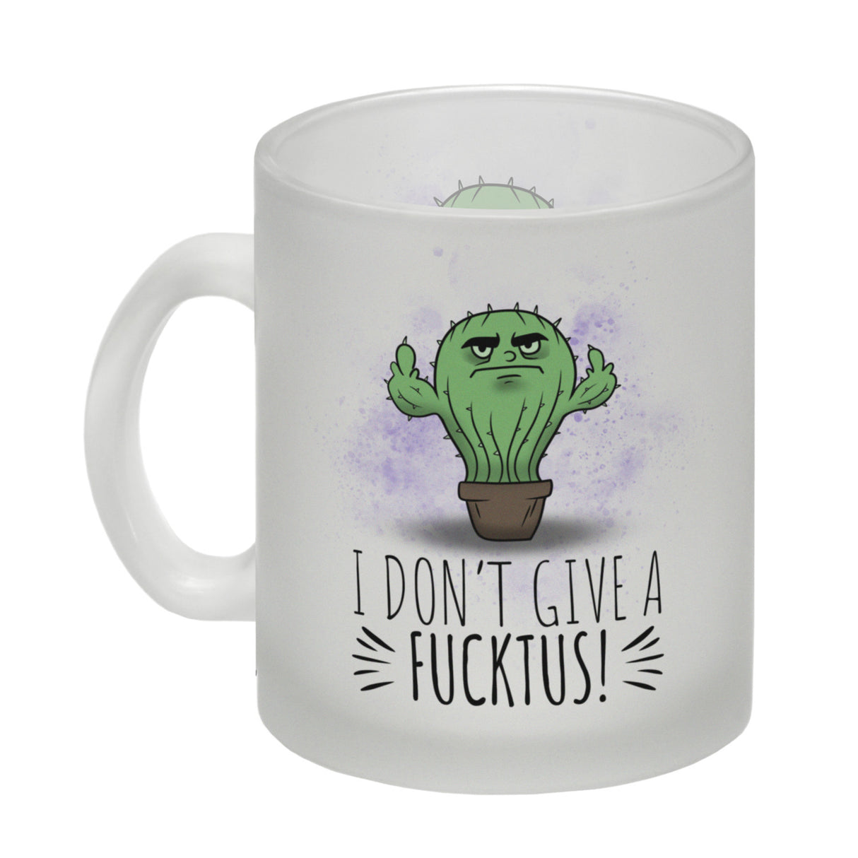 I don't give a Fucktus Kaffeebecher mit genervtem Kaktus