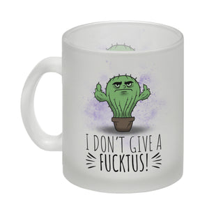 I don't give a Fucktus Kaffeebecher mit genervtem Kaktus