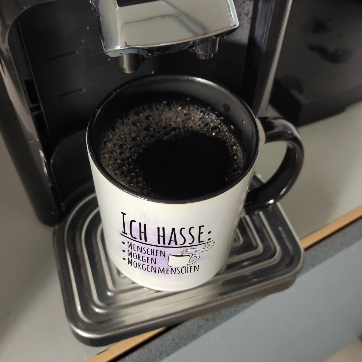 Ich hasse Menschen Morgen Morgenmenschen Kaffeebecher