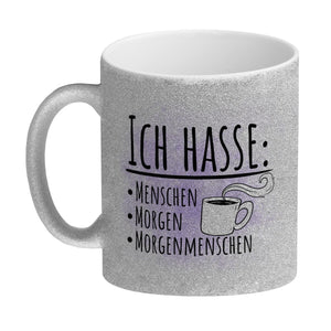 Ich hasse Menschen Morgen Morgenmenschen Kaffeebecher