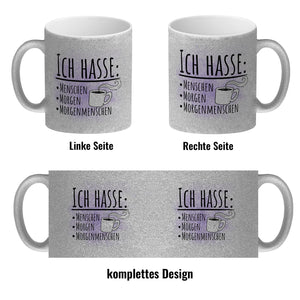 Ich hasse Menschen Morgen Morgenmenschen Kaffeebecher