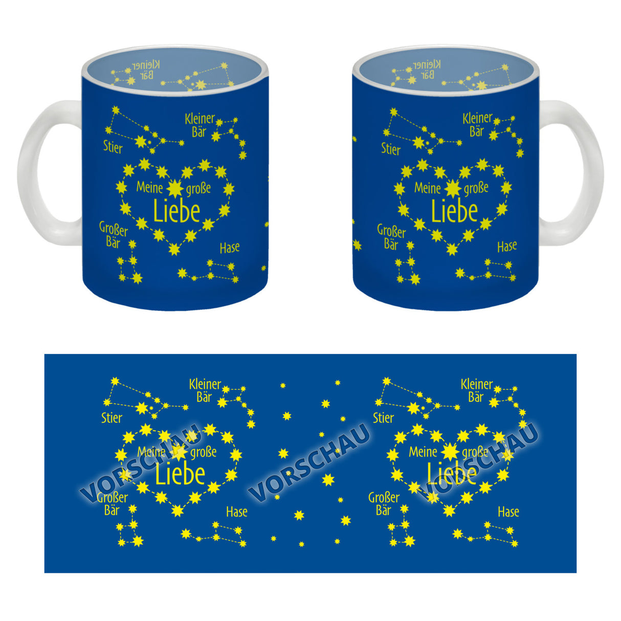Sternbild Meine große Liebe Kaffeebecher